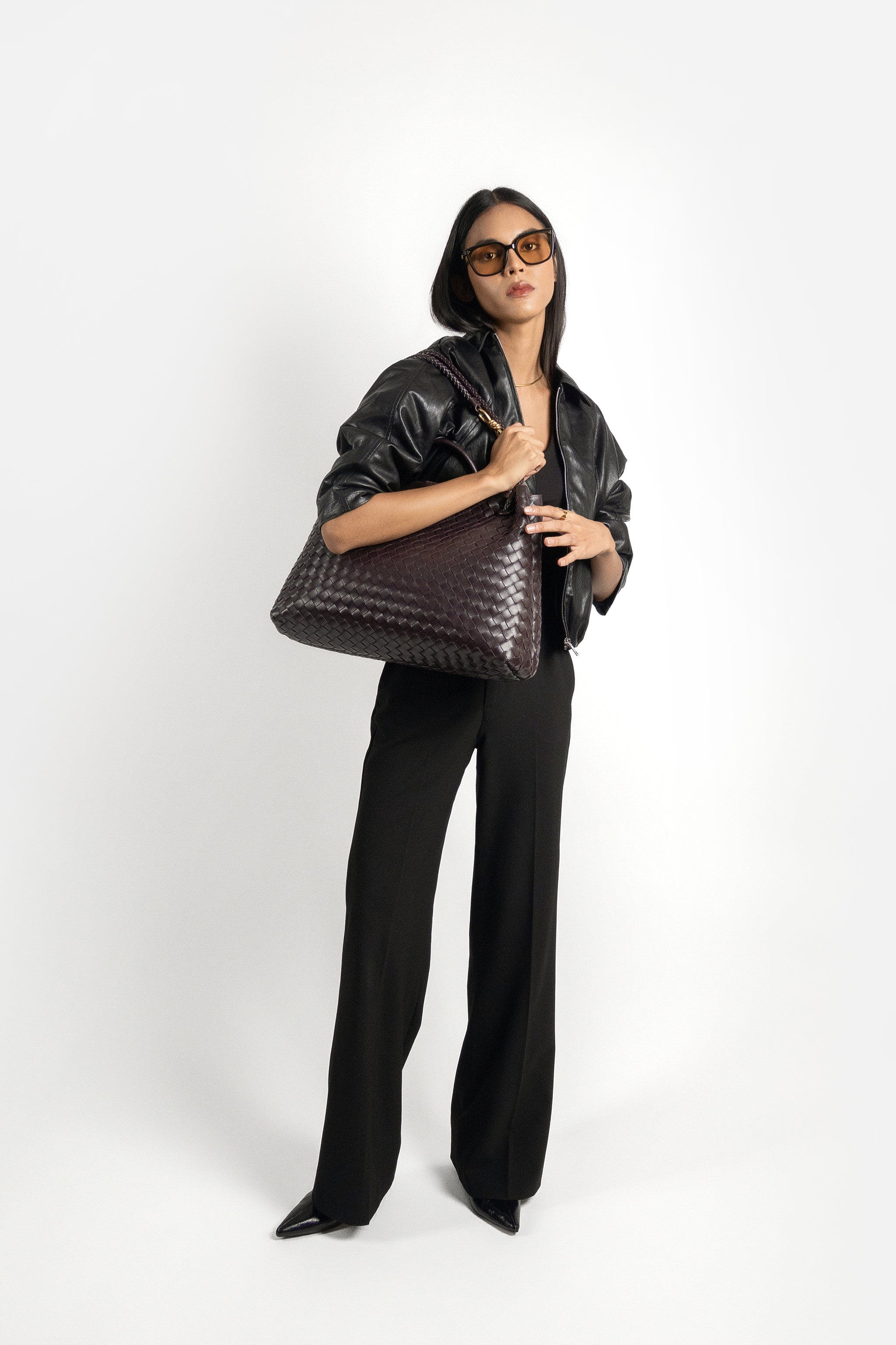 AMARA TOTE LARGE COFFEE