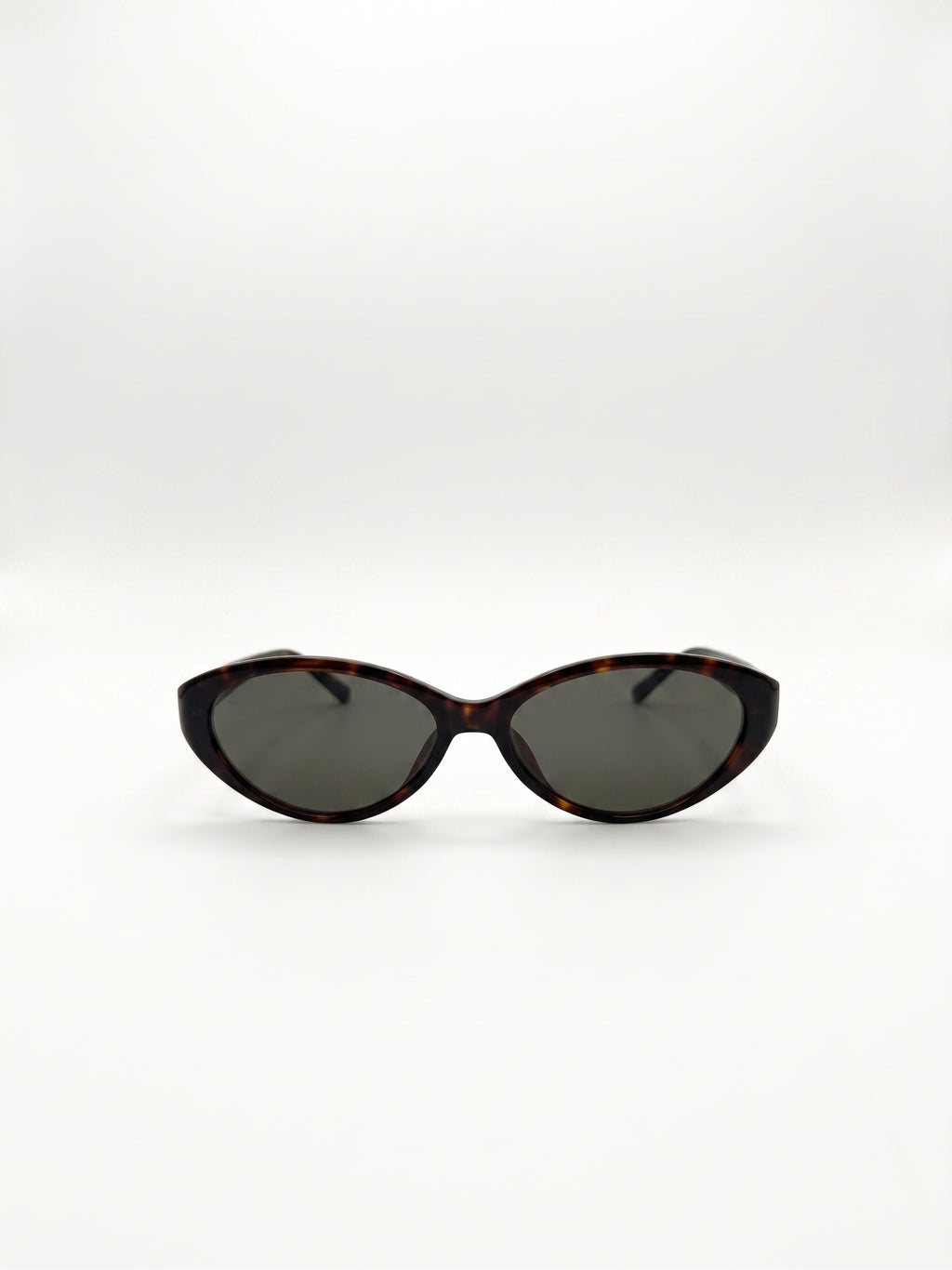FLEUR OVAL CAT EYE ACETATE – TORTOISE WITH DARK TINTED LENS