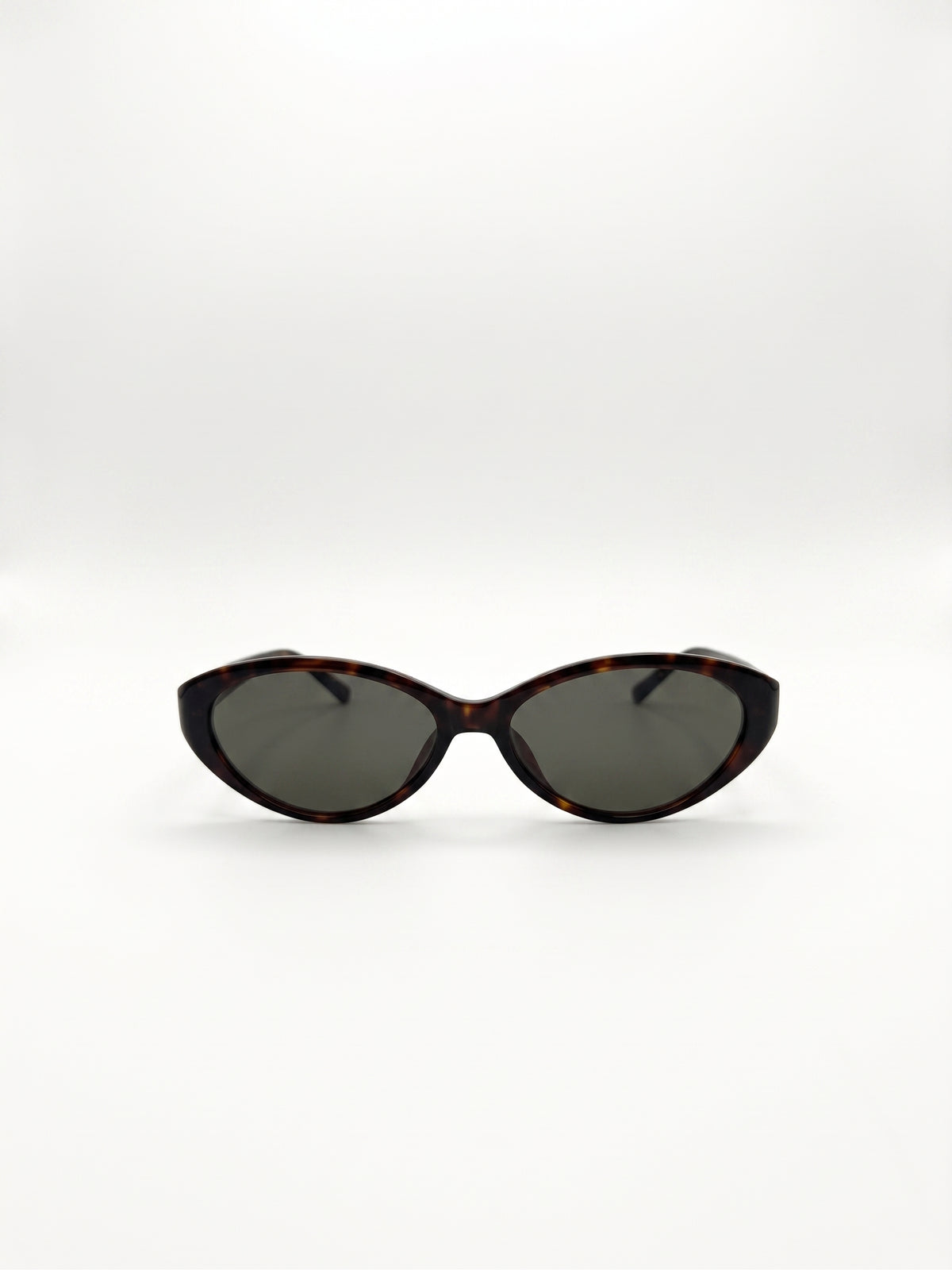 FLEUR OVAL CAT EYE ACETATE – TORTOISE WITH DARK TINTED LENS